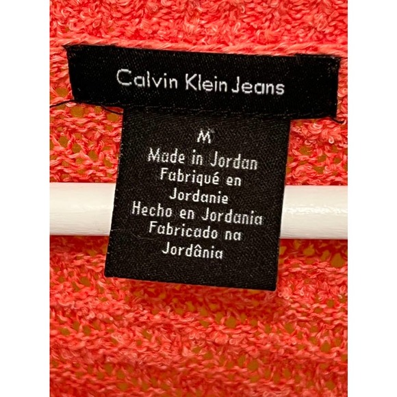 Coral Calvin Klein Sweater Medium - Picture 9 of 9